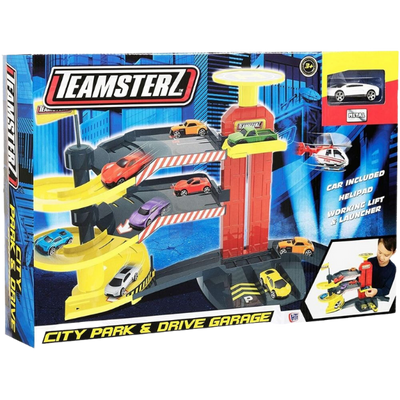 Teamsterz Park & Drive Garage + 1 Die-Cast Car
