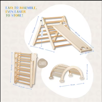 Wooden Triangle Piklers Set