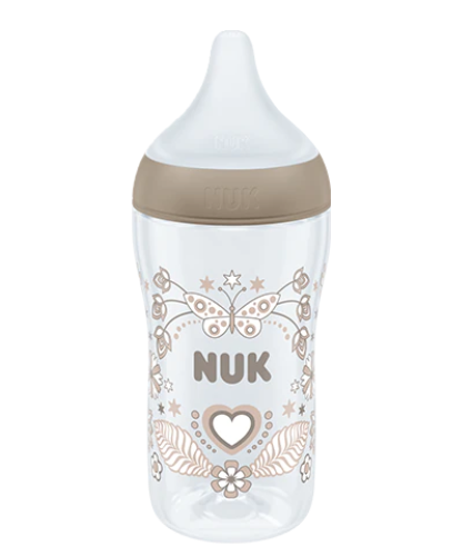 NUK Perfect Match Baby Bottle with soft silicone teat Heart