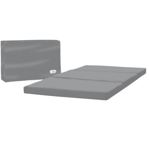 Asavo Travel Cot Folding Mattress Grey 60x120 Toytastic Malta
