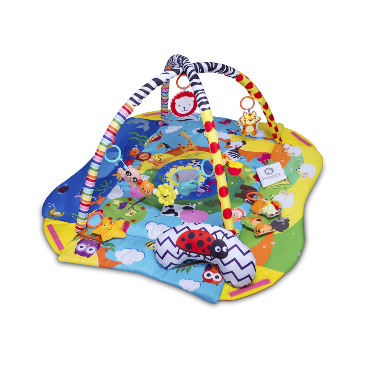 Lionelo Anika Plus Blue Yellow Playmat Toytastic Malta