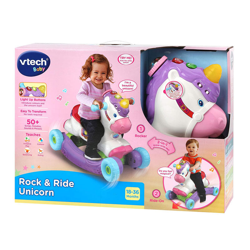 Vtech Ride On Rock And Ride Unicorn Pink