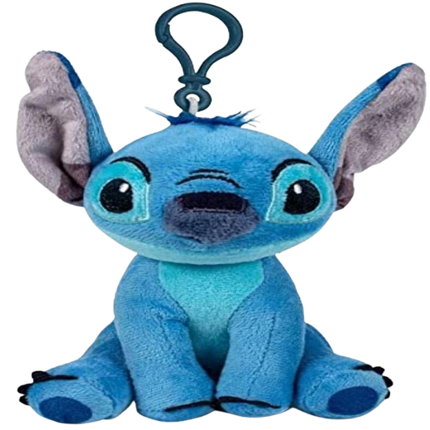 Stitch Disney Stitch Character Sitting Plush Keyring With Sound 13cm