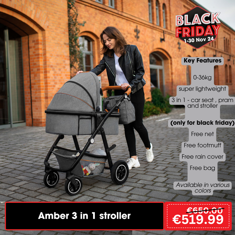 Lionelo Amber 3 in 1 - Multi-Function Pram 3 in 1