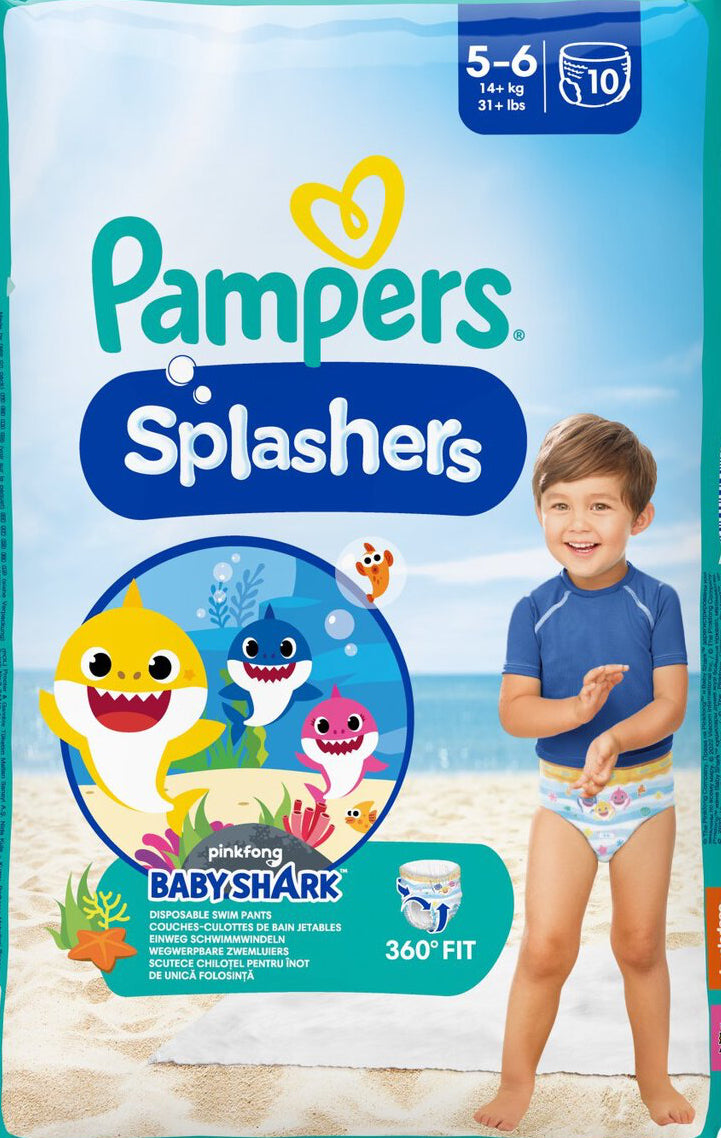 Pampers Splashers Sz 4-5 Maxi x12