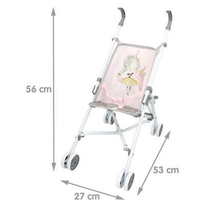 Mini Doll Stroller Pink/Blue