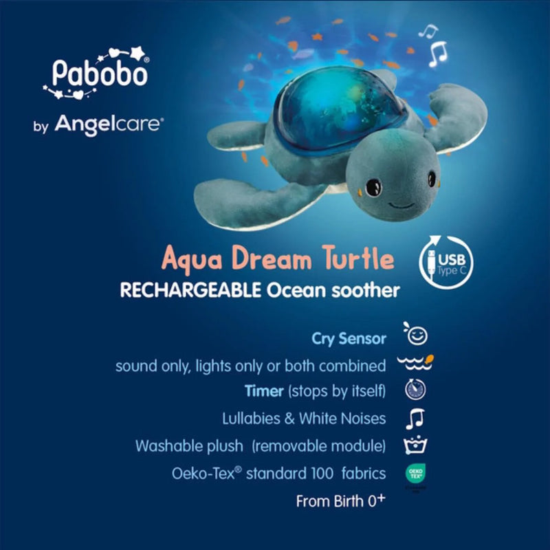 Rechargeable Projector Turtle Aqua Dream