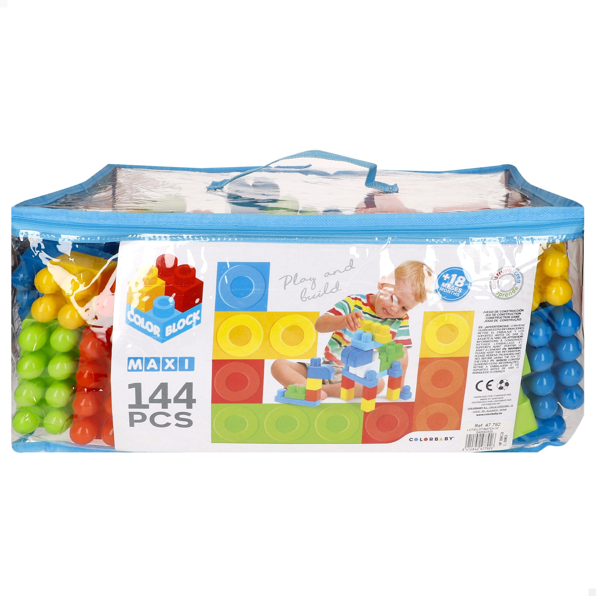 ColorBlock 144pc Maxi Blocks – Toytastic Malta