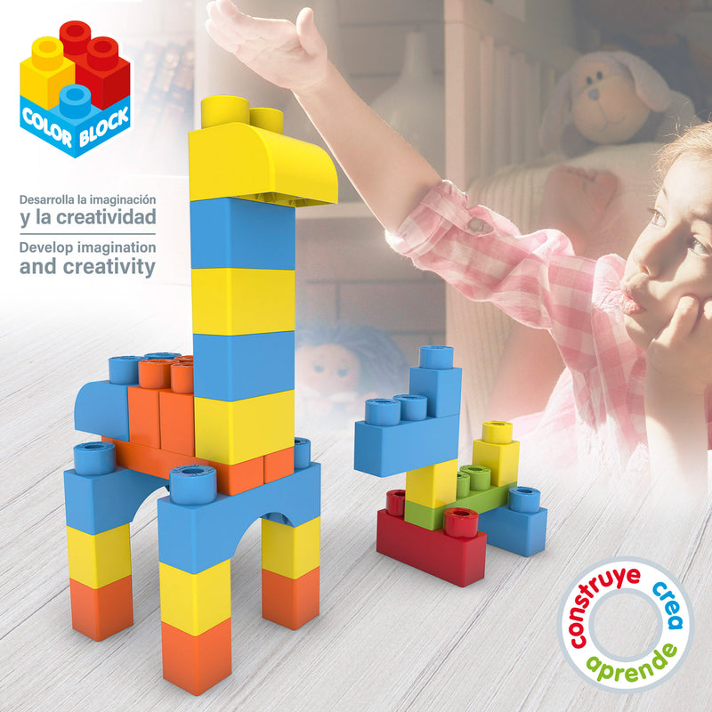 ColorBlock Bucket with 35pcs/50pcs Colourful Blocks