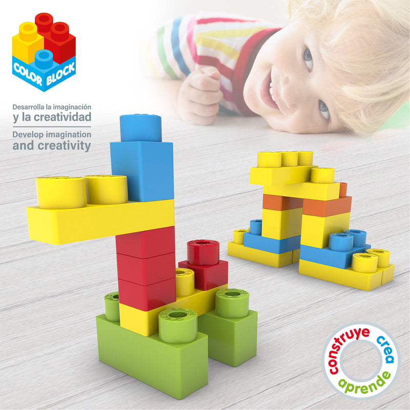 ColorBlock Bucket with 35pcs/50pcs Colourful Blocks