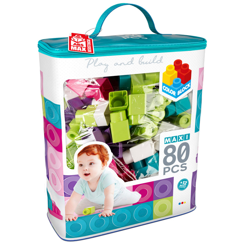 ColorBlock Bag with 60pcs/80pcs Colourful Blocks