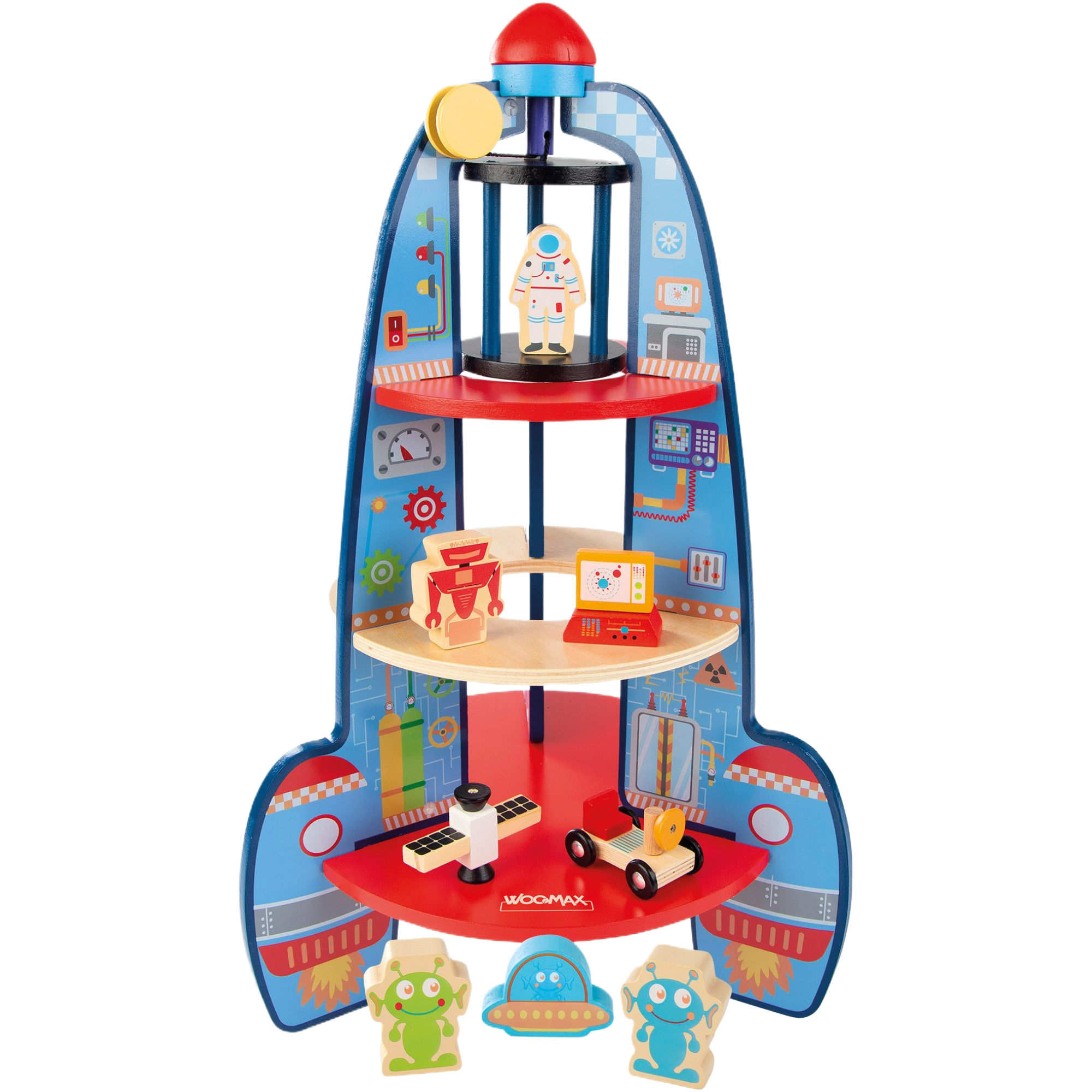 Woomax Wooden Rocket Toytastic Malta