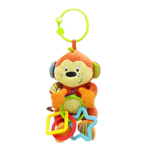 Winfun Rattle With Rings Giraffe/Chimpanze