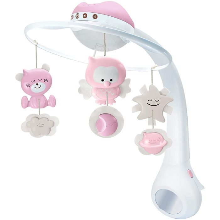 Infantino 3 in 1 Projector Musical Mobile Beige/Pink