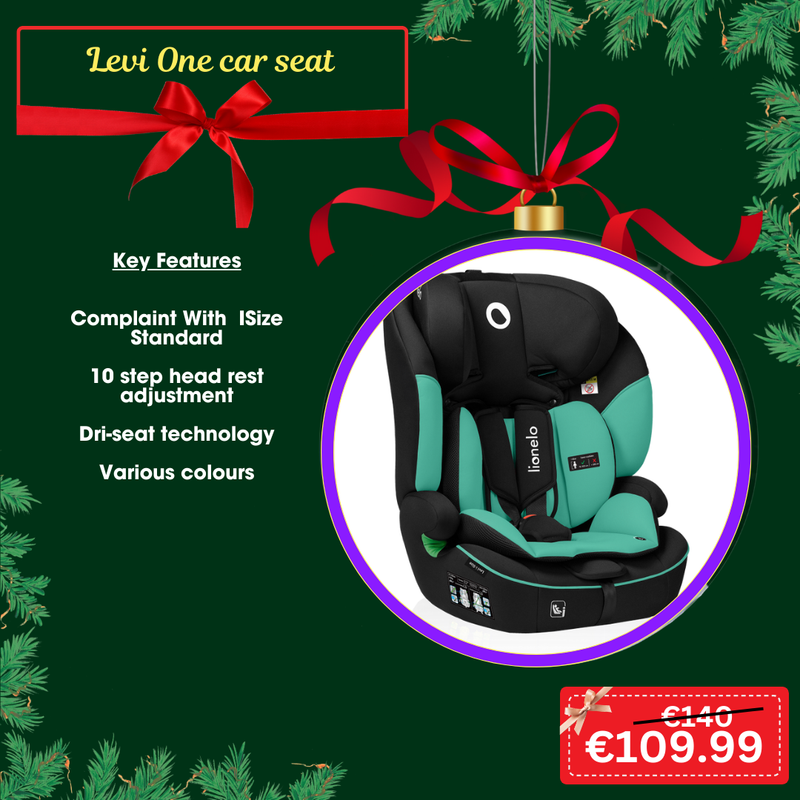 Lionelo Levi  ISize Green Emerald Car Seat