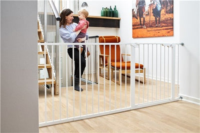 BabyDan Asta Extra Wide 145.5-151.7cm Safety Gate White