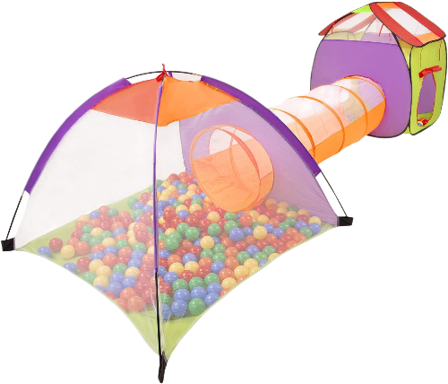 Selonis 3in1 Play Tent With Tunnel Playground For Kids