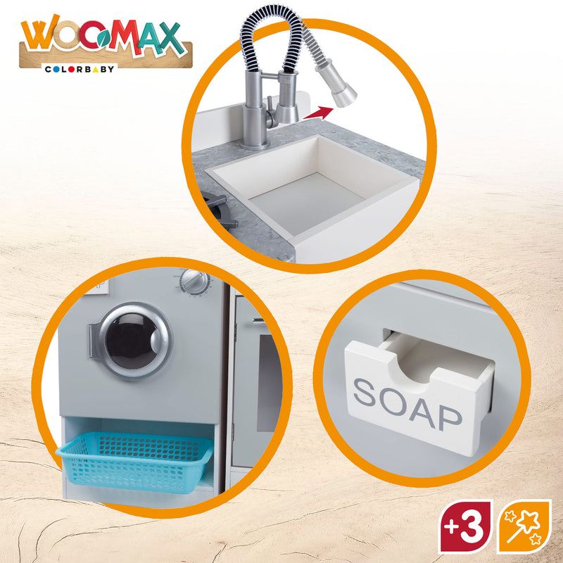 Woomax Modern Wooden Kitchen 95x95x30cm