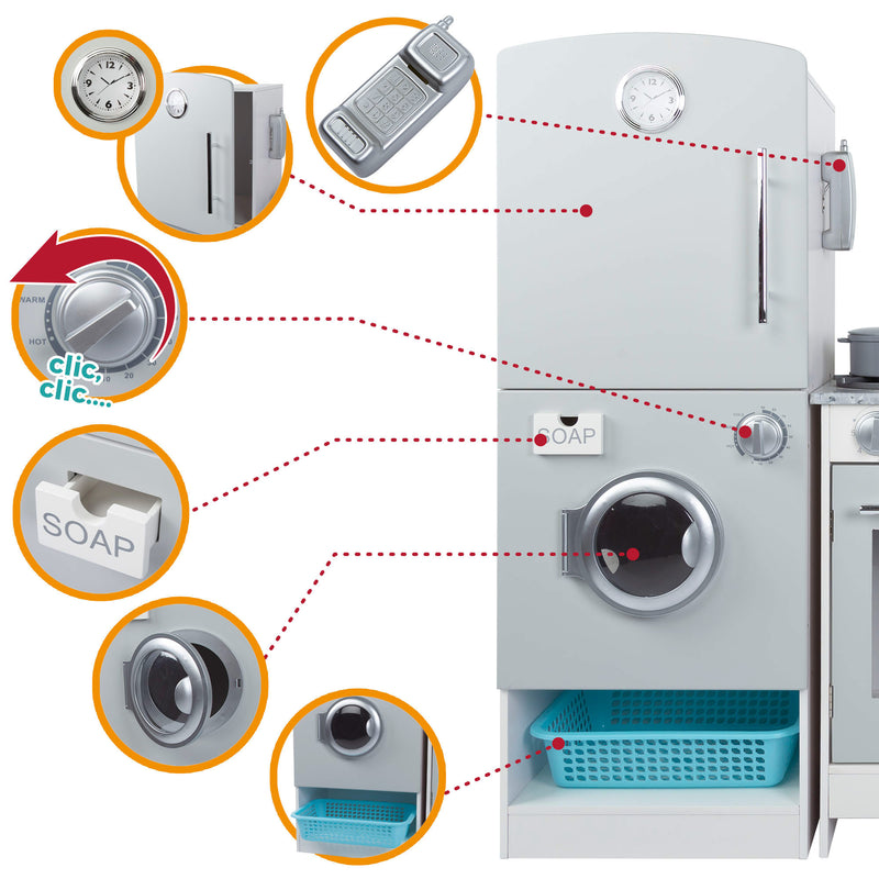 Woomax Modern Wooden Kitchen 95x95x30cm