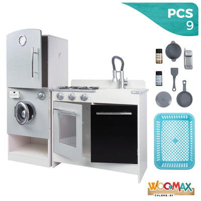 Woomax Modern Wooden Kitchen 95x95x30cm