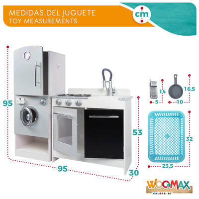 Woomax Modern Wooden Kitchen 95x95x30cm