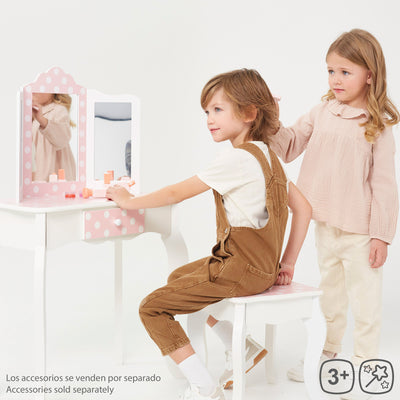 Kids Beauty Dressing Table + Stool