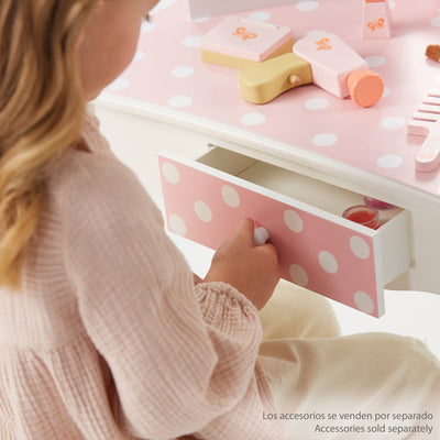 Kids Beauty Dressing Table + Stool