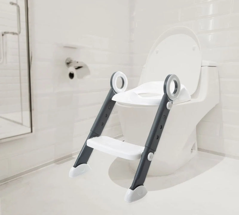 Babyjem Toilet Training Ladder Grey/Mint/White/Coral