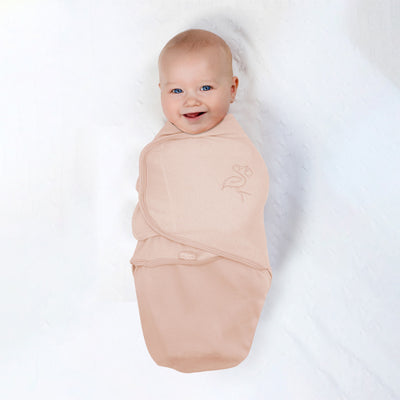 Babyjem Cotton Swaddle Pink/Grey/Ecru