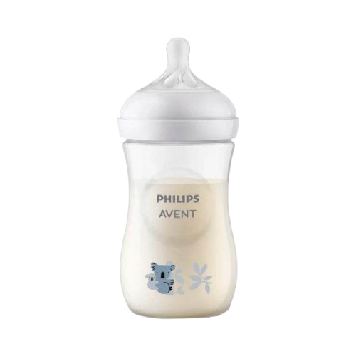 Avent Responsive Natural 260ml White Koala Bottle