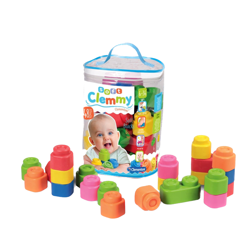 Clementoni Baby Clemmy Bag Soft Blocks 48pcs