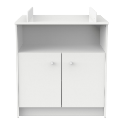 Helicia Baby Changing Unit With Doors White