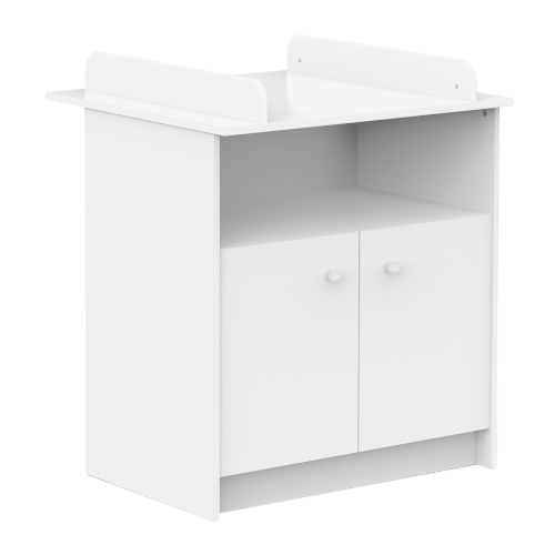 Helicia Baby Changing Unit With Doors White