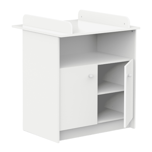 Helicia Baby Changing Unit With Doors White