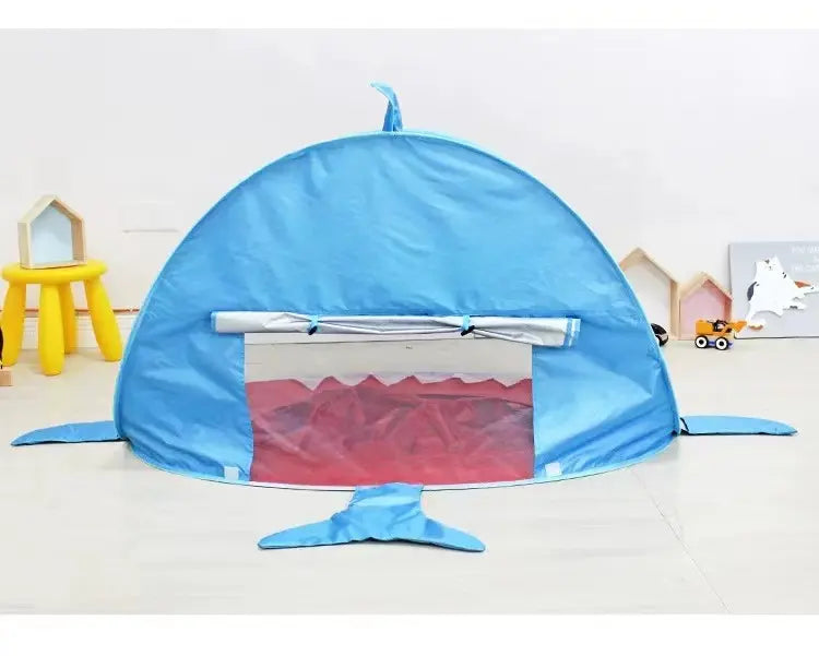 Shark Outdoor Anti-UV UPF 50+ Sun Shelter With Pool Pink/Blue