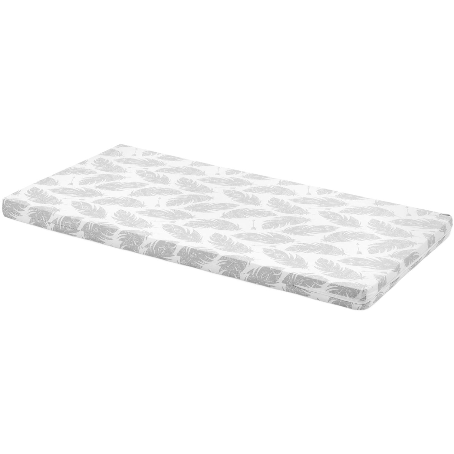 Sensillo Cot Insert Mattress 60x120 Grey Feathers/Sloth/Animals Forest ...