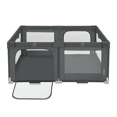 Lionelo Florence Grey/Beige Easy Fold Playpen