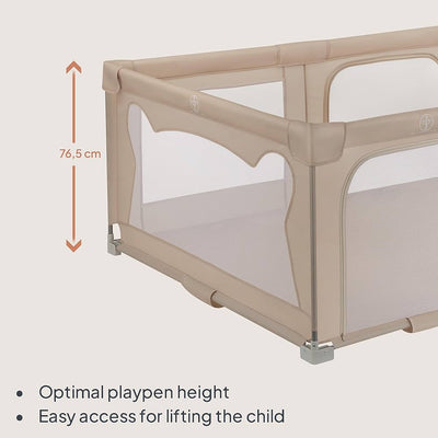 Lionelo Florence Grey/Beige Easy Fold Playpen