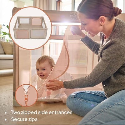 Lionelo Florence Grey/Beige Easy Fold Playpen