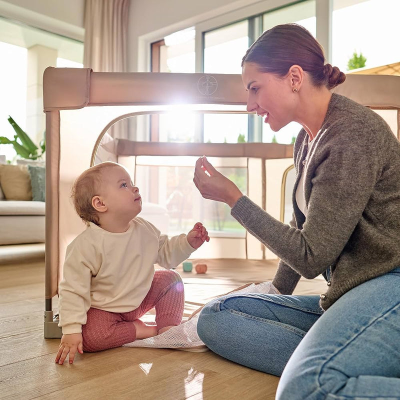 Lionelo Florence Grey/Beige Easy Fold Playpen