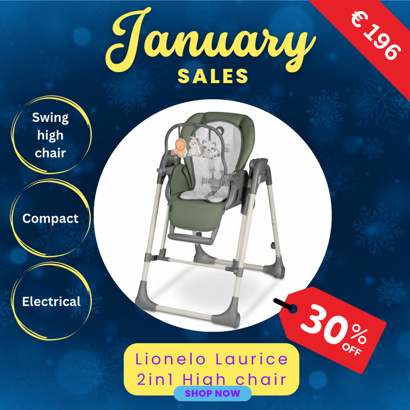 Lionelo Laurice Green Olive - Multifunctional High Chair