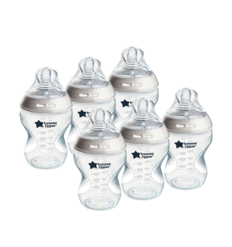 Tommee Tippee Natural Start Baby Bottle – 0M+ – 6 Pack