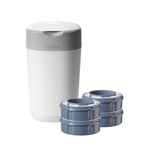Tommee Tippee Twist And Click Bin Cotton With 4 Refils