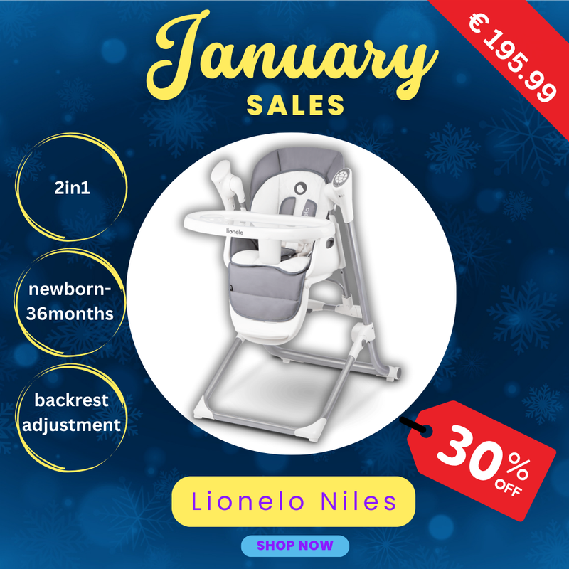 Lionelo Niles Grey - Multifunctional High Chair