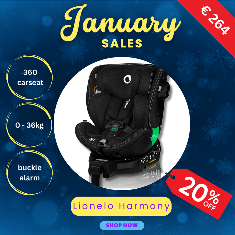 Lionelo Harmony i-Size Red Brick Bamboo 360 Rotational Car Seat