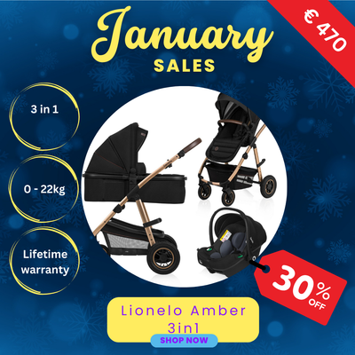 Lionelo Amber 3 in 1 - Multi-Function Pram 3 in 1