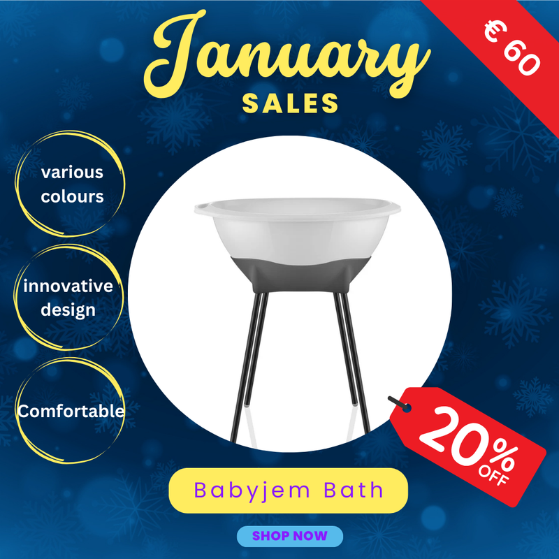 Babyjem Elegance Bath Tub Grey/Blue/White/Pink/Black