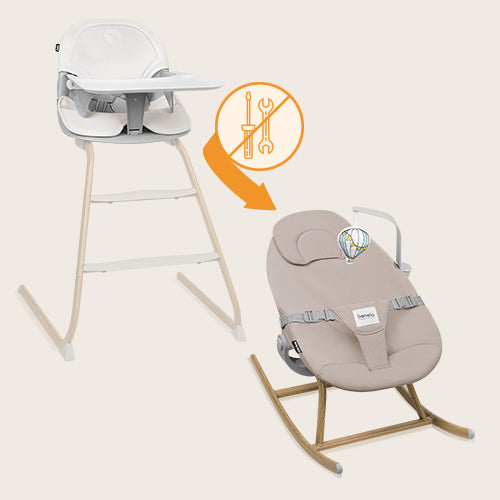 Lionelo Dailia Set 4in1 – High Chair and Rocker