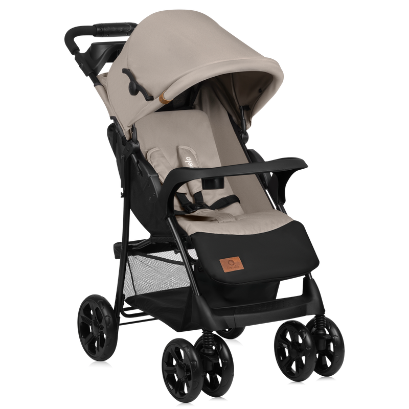 Lionelo Emma Plus - Lightweight Stroller Beige/Green/Coral/Grey