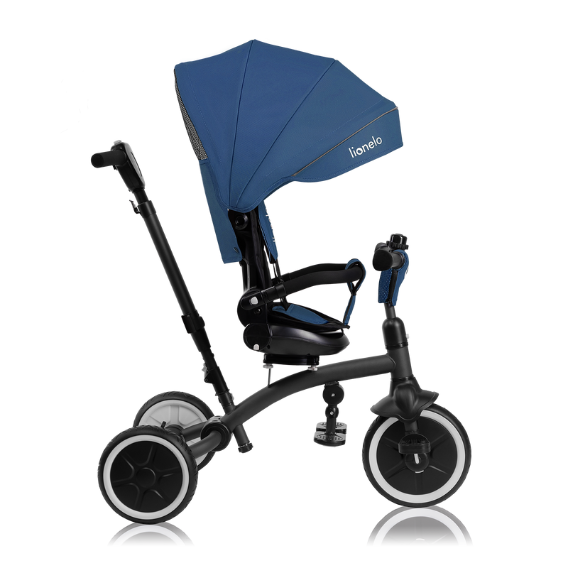 Lionelo Tris Plus Grey/Pink/Beige/Blue - Foldable 2in1 Tricycle